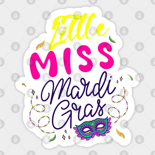 LITTLE MISS MARDI GRAS Sticker by Lord Sama 89